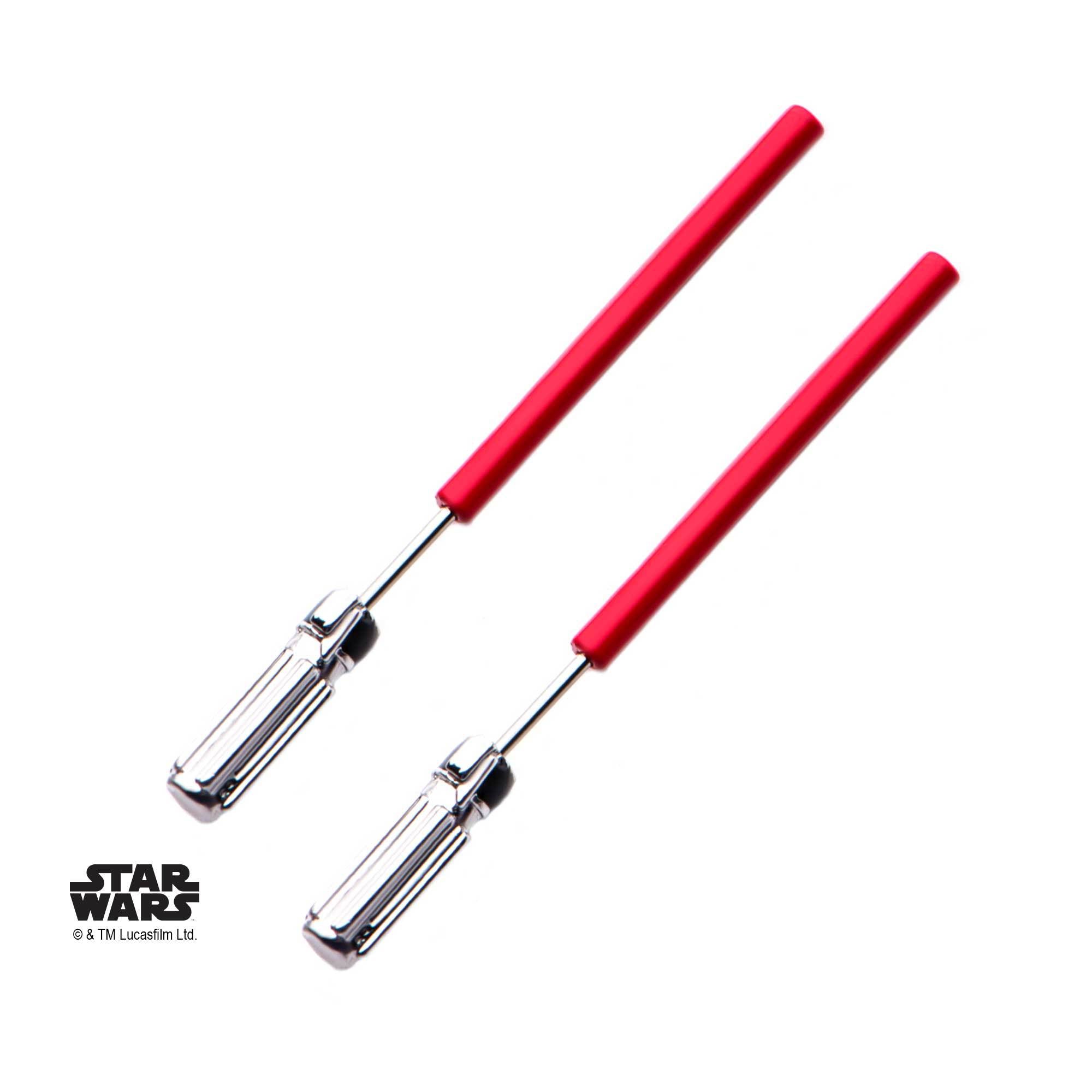 Star Wars Red Lightsaber Faux Earrings