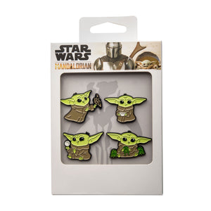 Star Wars The Mandalorian Baby Yodas The Child 4 Enamel Lapel Pin Set