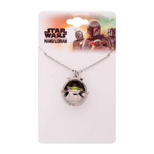 Star Wars: The Mandalorian Grogu (AKA: Baby Yoda/ The Child) Pram Pendant Necklace.