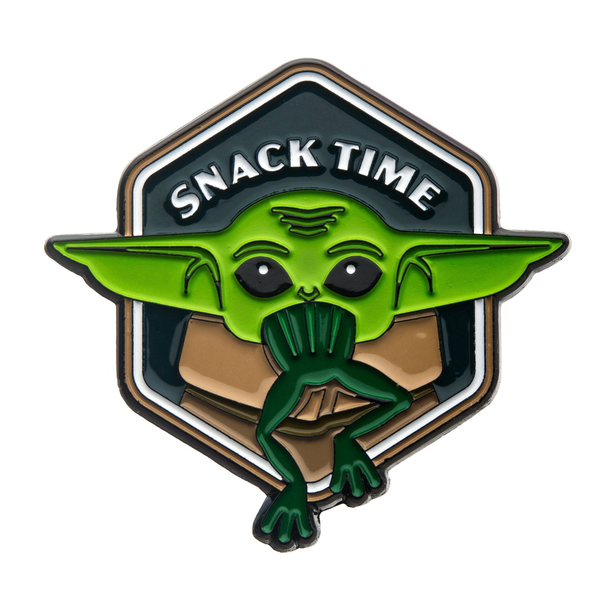 Star Wars: The Mandalorian Grogu (AKA: Baby Yoda/ The Child) "Snack Time" Lapel Pin