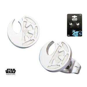 Star Wars Rogue One Cut Out Rebel Alliance/Galactic Empire Symbol Stud Earrings [NOT AVAILABLE]