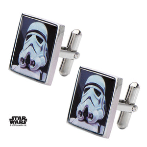 Star Wars Stormtrooper Printed Square Cufflinks