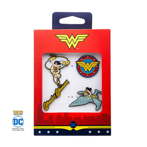 DC Comics Wonder Woman Enamel Lapel Pin Set (4pcs)