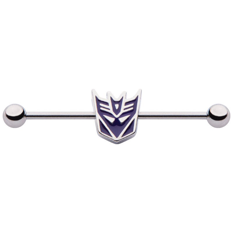 14g Transformers Steel Decepticon Industrial Barbell