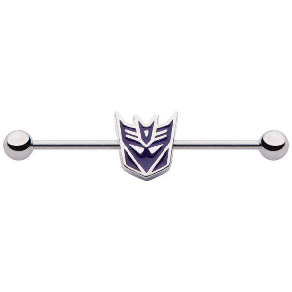 14g Transformers Steel Decepticon Industrial Barbell