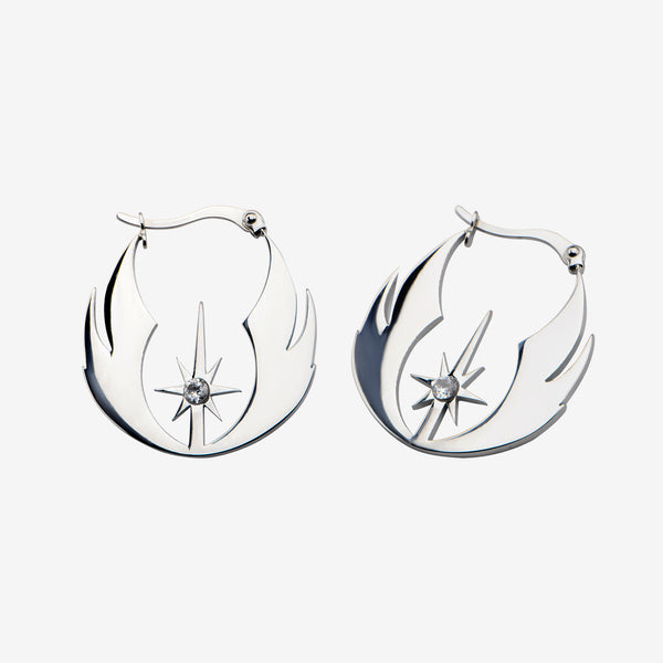 Star Wars Jedi Order CZ Hoop Earrings
