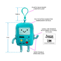 SalesOne Adventure Time BMO 3-inch Plush Keychain – Official Licensed Collectible