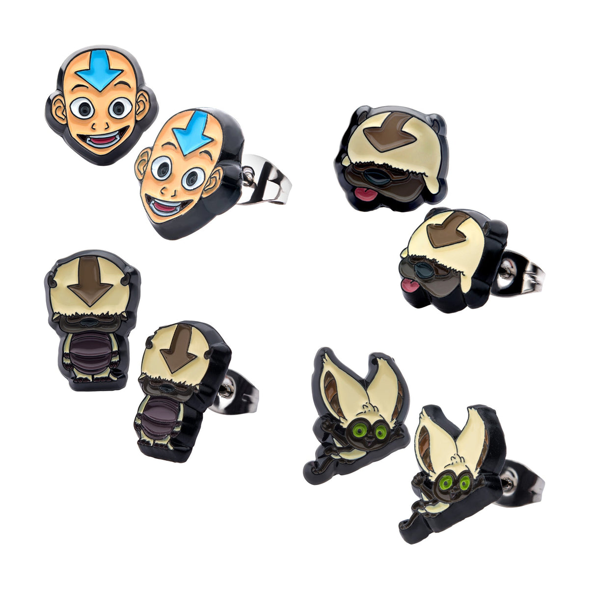 Avatar: The Last Airbender Earrings Set (4Pairs)