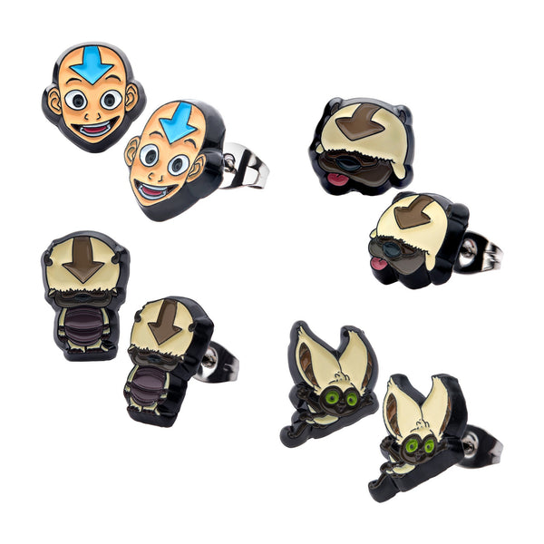 Avatar: The Last Airbender Earrings Set (4Pairs)