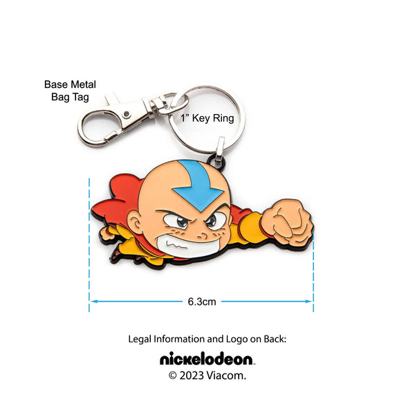 Avatar: The Last Airbender Flying Chibi Aang Keychain