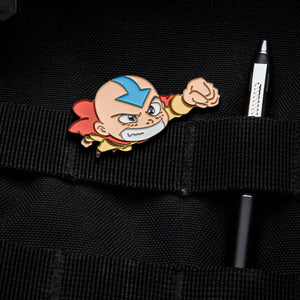 Avatar: the Last Airbender Flying Chibi Aang Lapel Pin - Jewelry Brands Shop