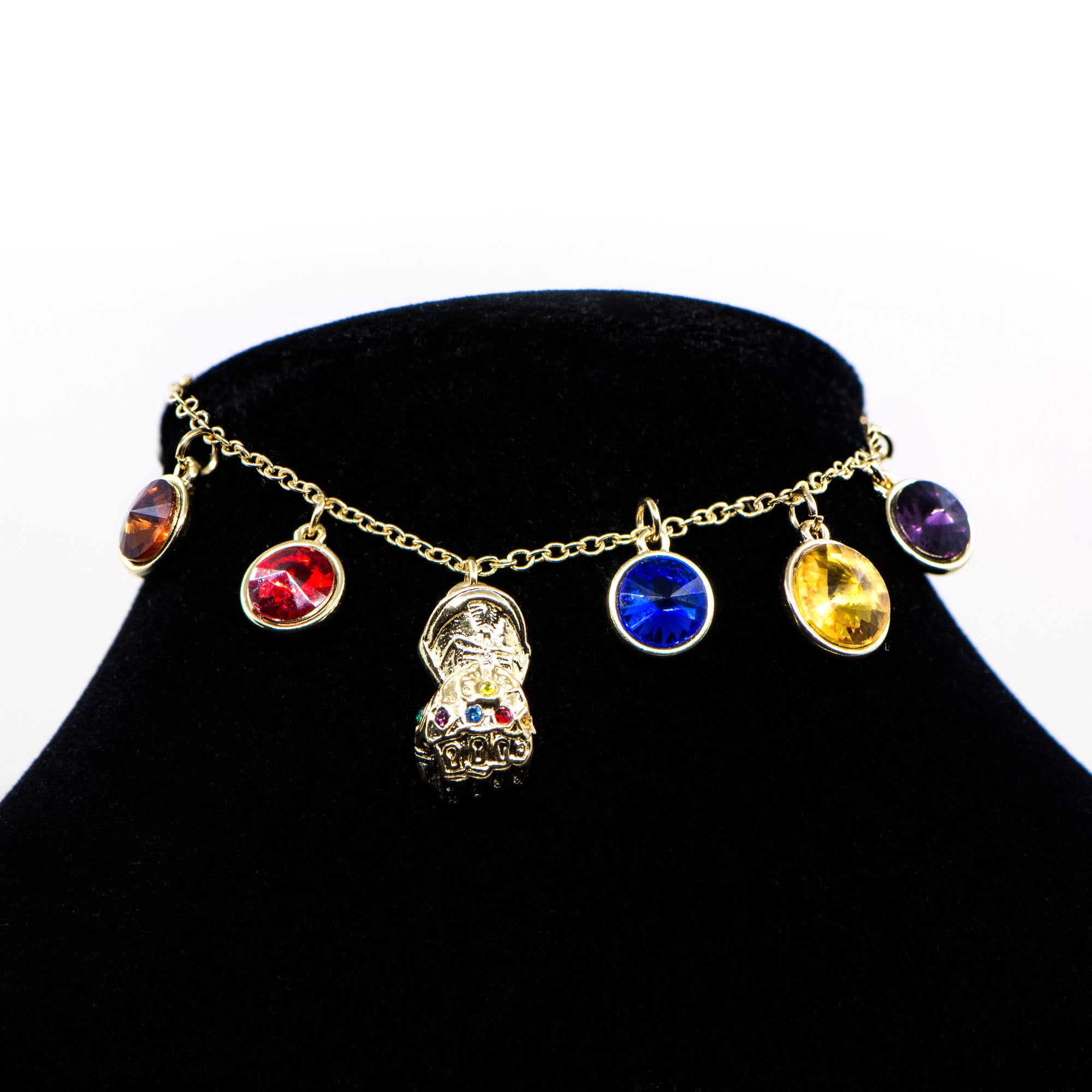 Thanos Infinity Stones Gauntlet Bracelet Ring Hand Chain Bracelet Prop Iron  Man Cosplay Women Men Jewelry Gifts - AliExpress