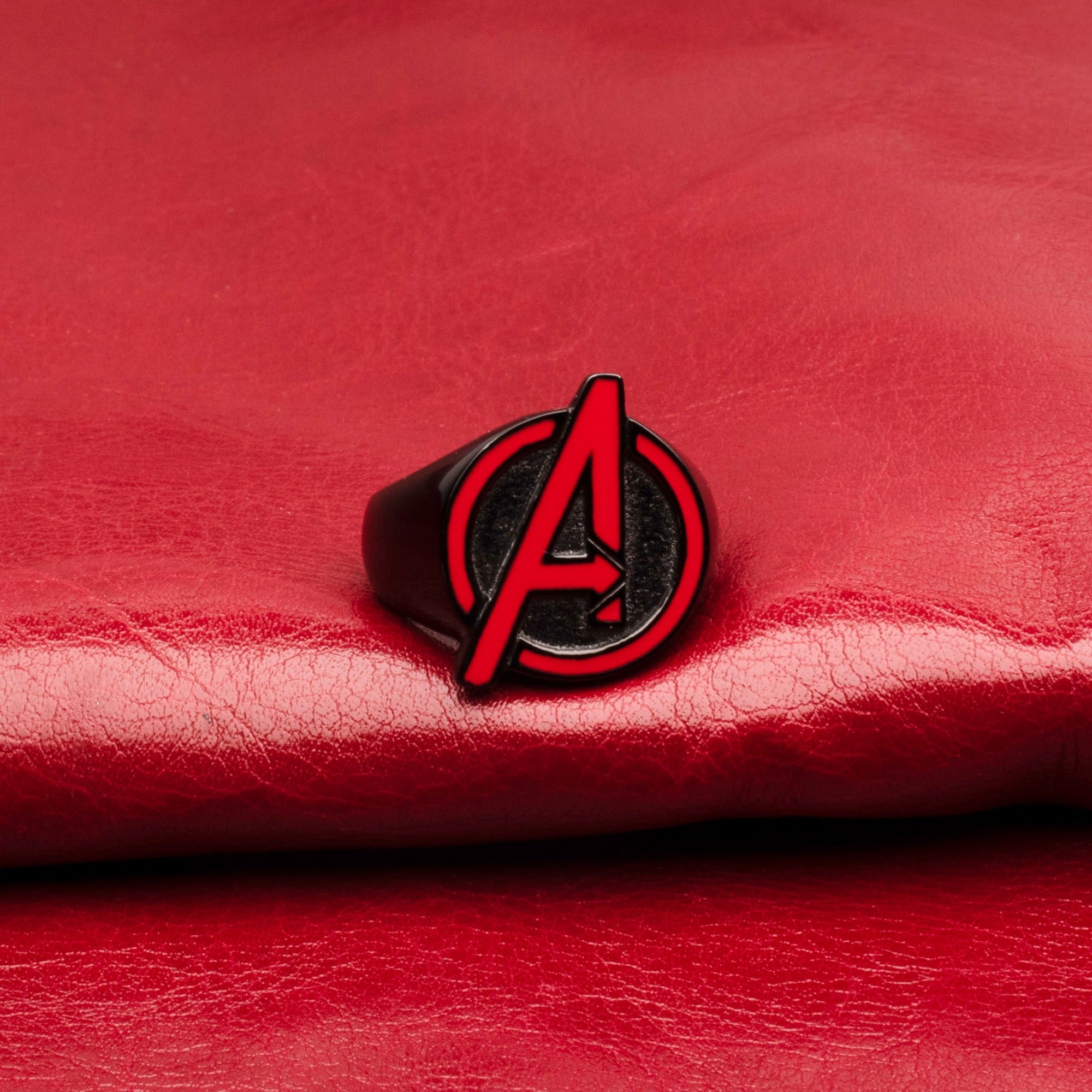 Marvel Cut Out Red The Avengers Logo "A" Ring