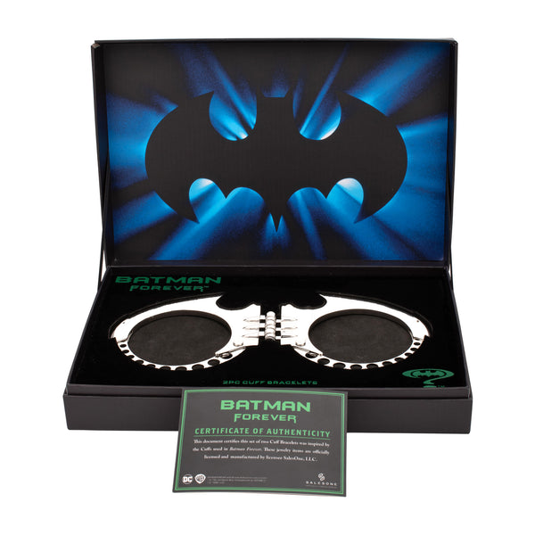 Batman Forever 1995 Bat Cuff Inspired Bracelet Collector's Box Set