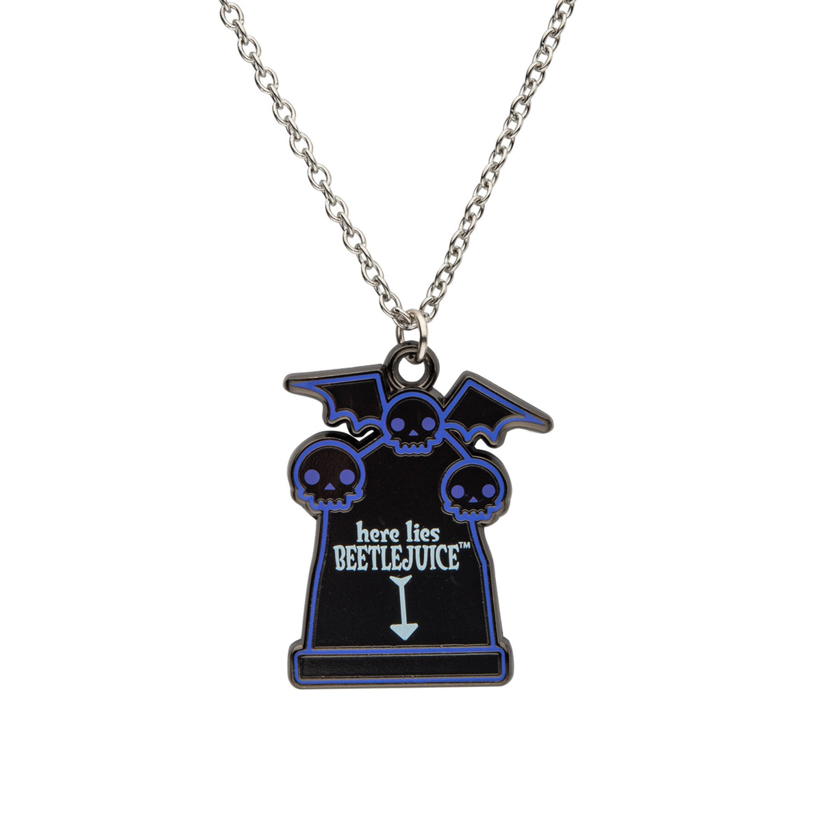 Beetlejuice Tomb Stone Necklace