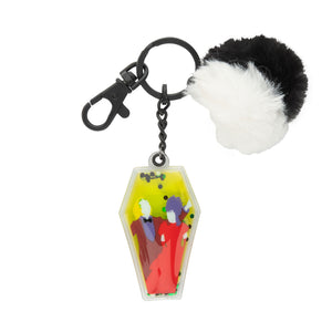 3-Inch Beetlejuice Pu Squish Glitter with Pompom Keychain