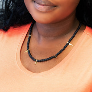 Black Panther Cast Claw and Acrylic Bead Necklace - Jewelry Brands Shop