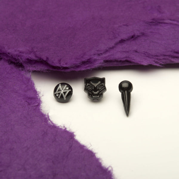 Black Panther: Wakanda Forever Black Plated Symbol Stud Pack