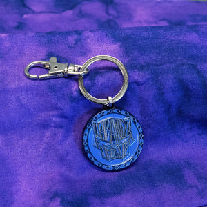 Black Panther: Wakanda Forever Panther Text Keychain - Jewelry Brands Shop