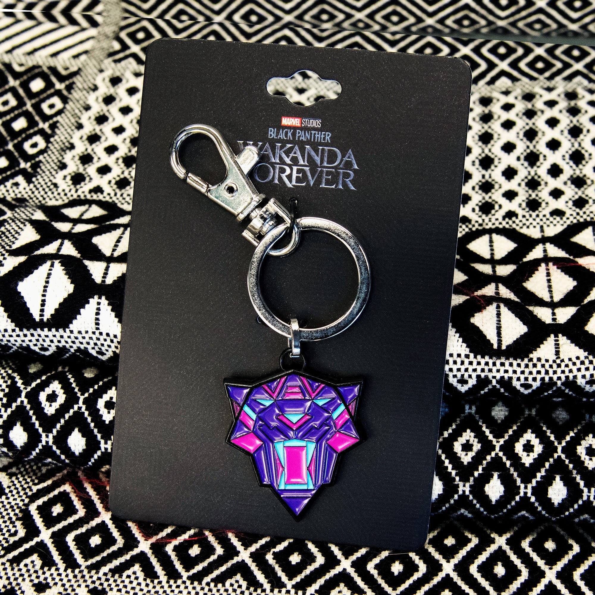 Black Panther: Wakanda Forever Purple Panther Keychain - Jewelry Brands Shop