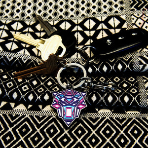 Black Panther: Wakanda Forever Purple Panther Keychain - Jewelry Brands Shop