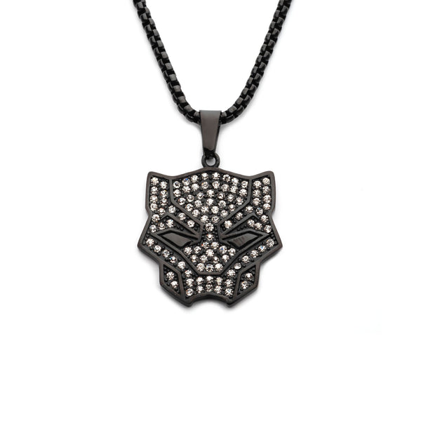 Black Panther White Gem Necklace – Jewelry Brands Shop display picture 2