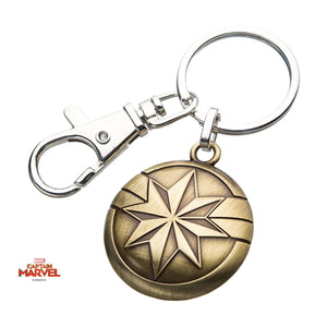 Captain Marvel Golden Logo Keychain - Jewelry Brands Shop