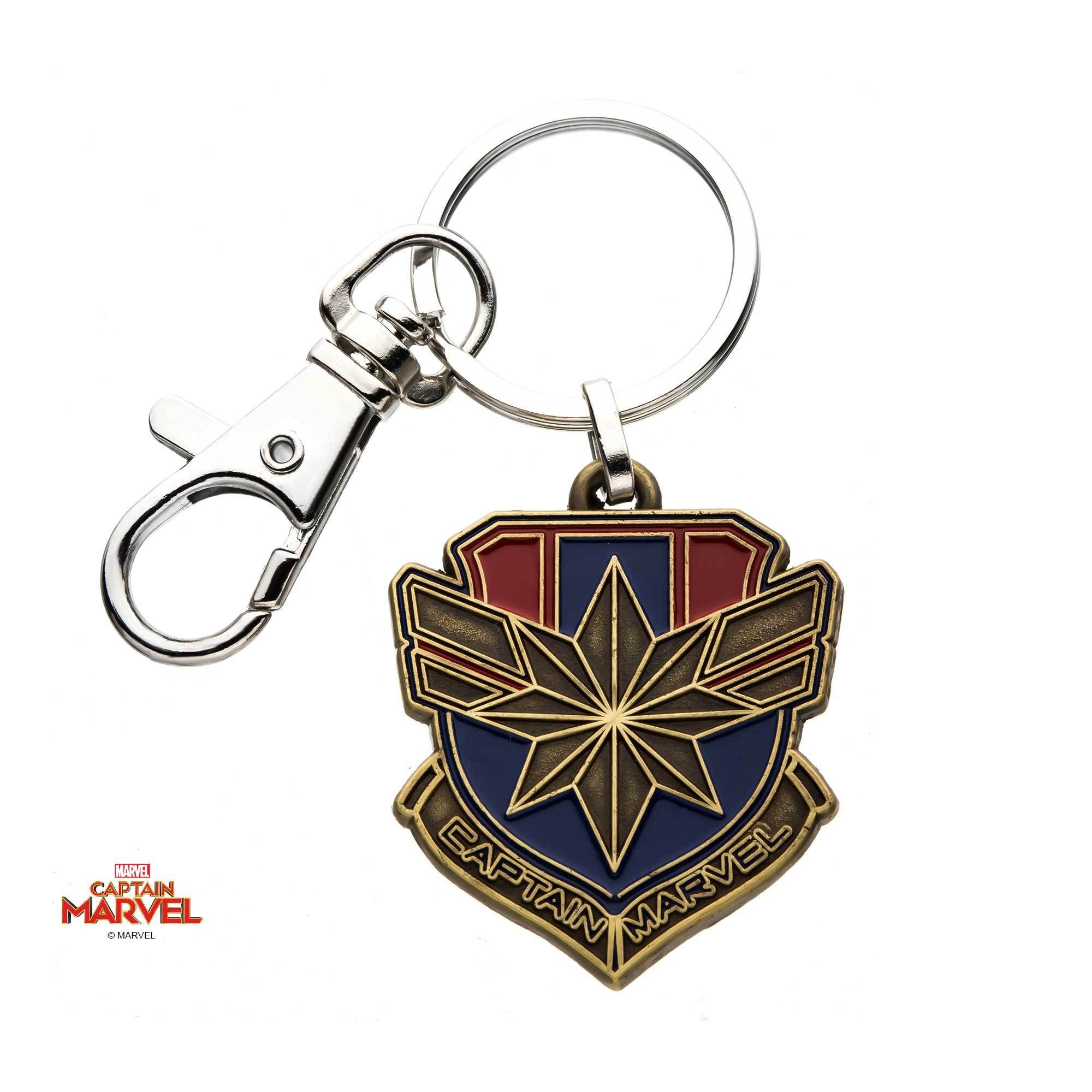 Captain Marvel Multi Color Logo Keychain - Jewelry Brands Shop