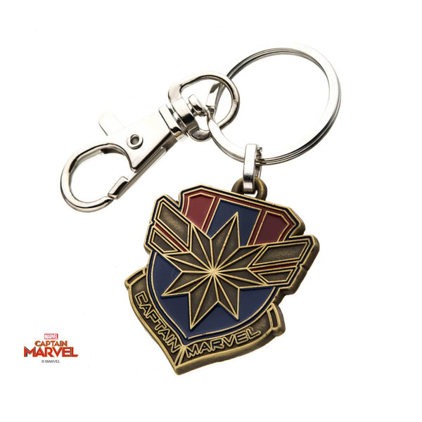 Captain Marvel Multi Color Logo Keychain