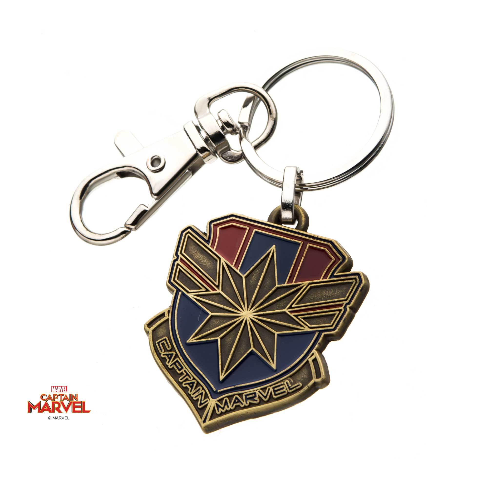 Captain Marvel Multi Color Logo Keychain - Jewelry Brands Shop