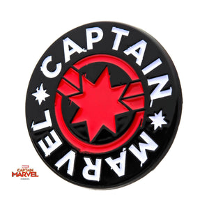 Captain Marvel Red/White Enamel Pin - Jewelry Brands Shop