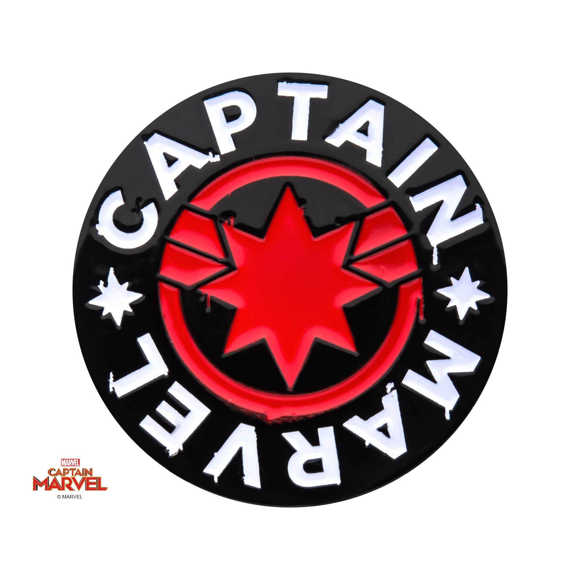 Captain Marvel Red/White Enamel Pin - Jewelry Brands Shop