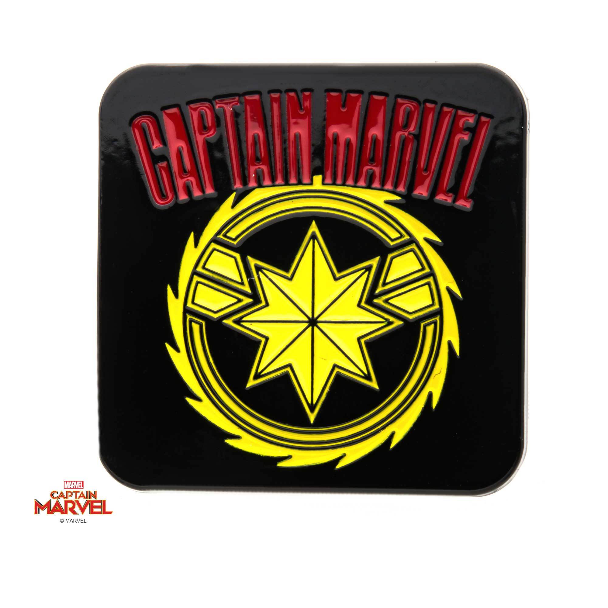 Captain Marvel Red/Yellow Enamel Pin - Jewelry Brands Shop