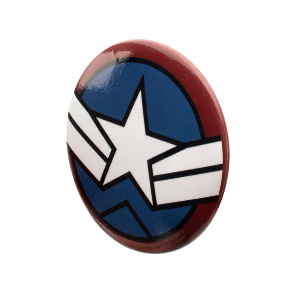 Marvel Captain America: Brave New World Sam Wilson Shield Logo Button Pin