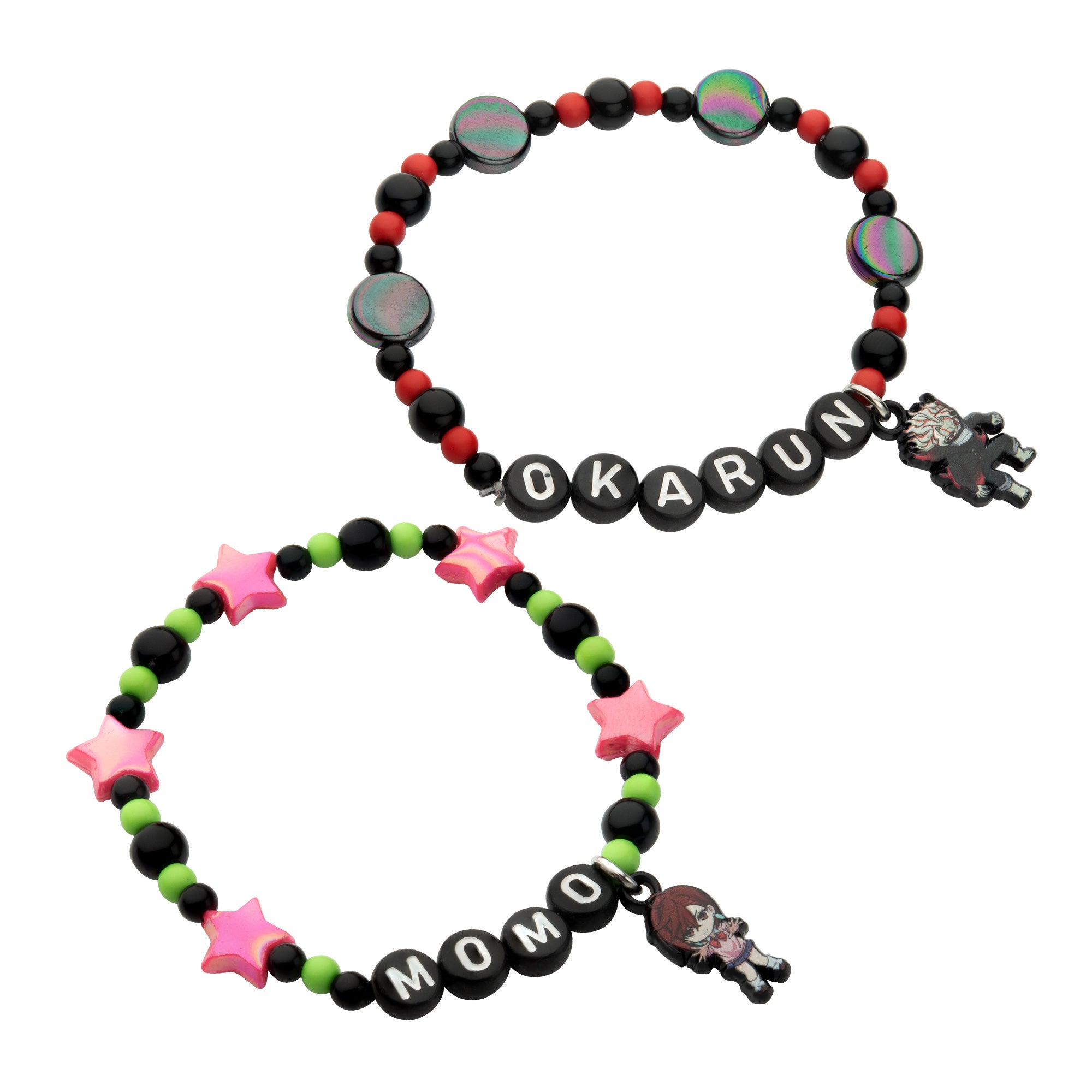 Dandadan Momo & Okarun Chibi Best Friend Bead Bracelet Set