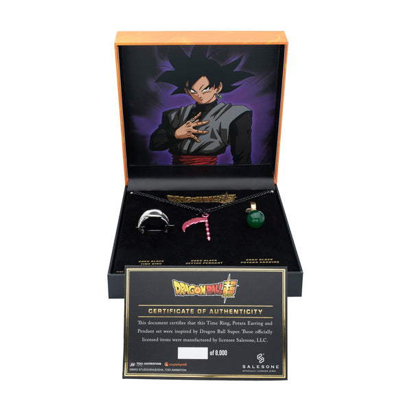 Dragon Ball Super Goku Necklace, Earring and Ring Set