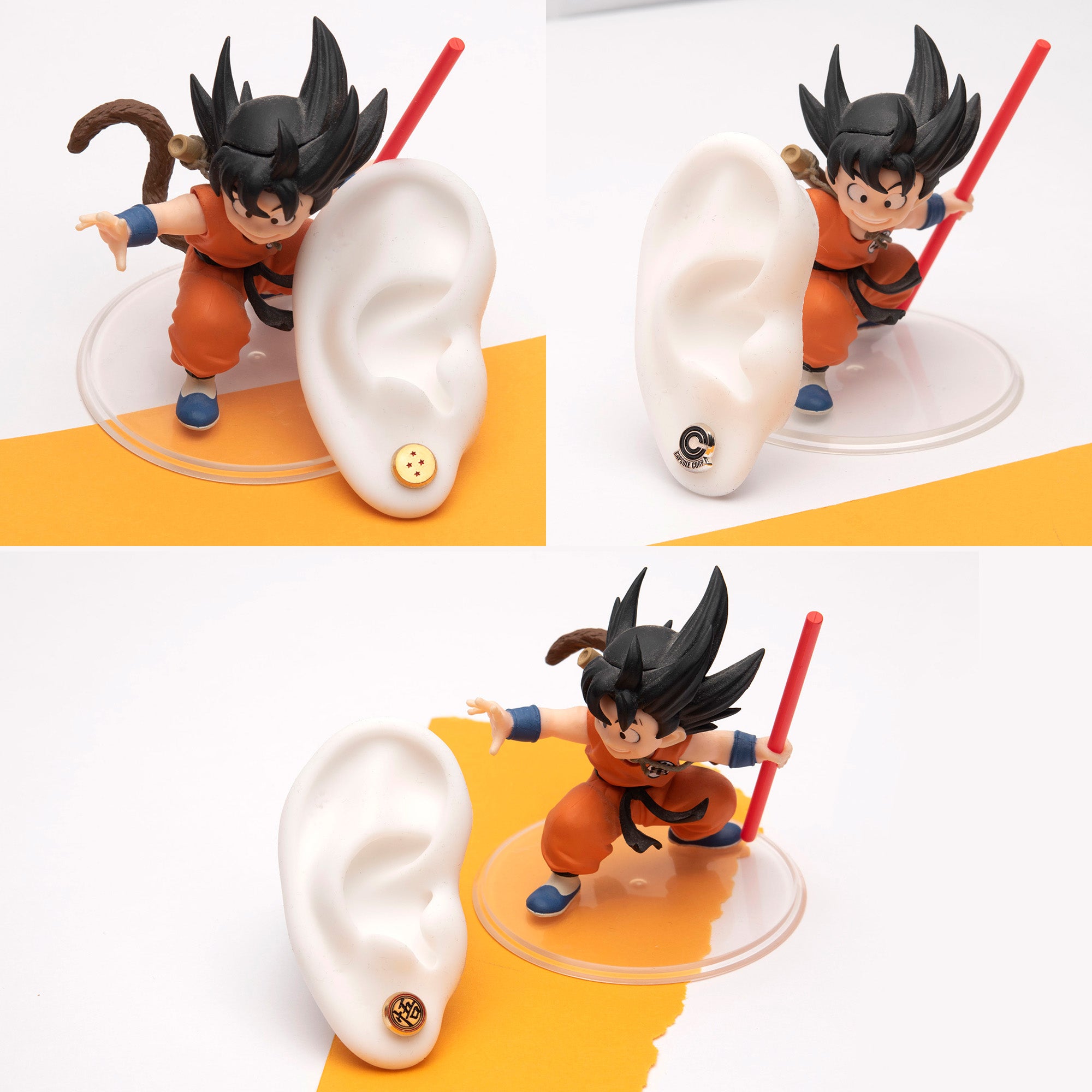 Dragon Ball Z 3 Pairs Earrings Set
