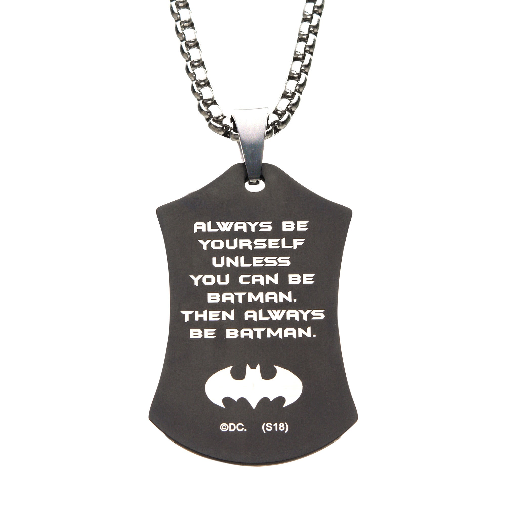 DC Comics Batman Dog Tag Pendant Necklace - Jewelry Brands Shop