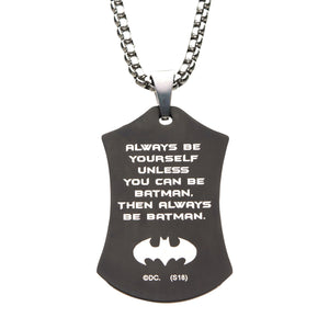 DC Comics Batman Dog Tag Pendant Necklace - Jewelry Brands Shop