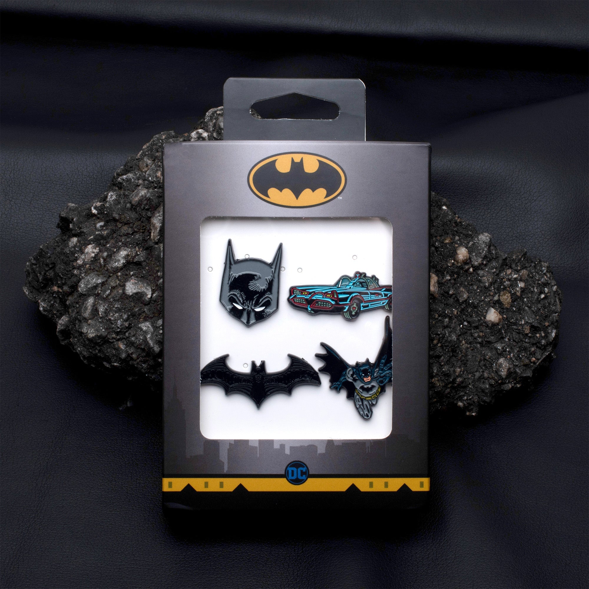 DC Comics Batman Enamel Lapel Pin Set (4pcs) - Jewelry Brands Shop