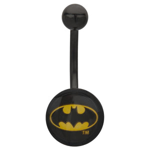 DC Comics Batman Logo Fixed Navel - Jewelry Brands Shop