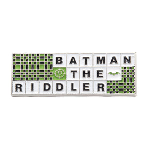 DC Comics Batman To The Riddler Xword Lapel Pin - Jewelry Brands Shop