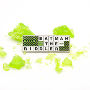 DC Comics Batman To The Riddler Xword Lapel Pin - Jewelry Brands Shop