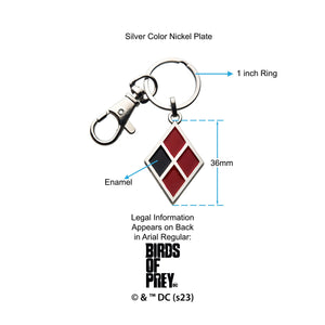 DC Comics Birds of Prey Harley Quinn Symbol Keychain - Jewelry Brands Shop