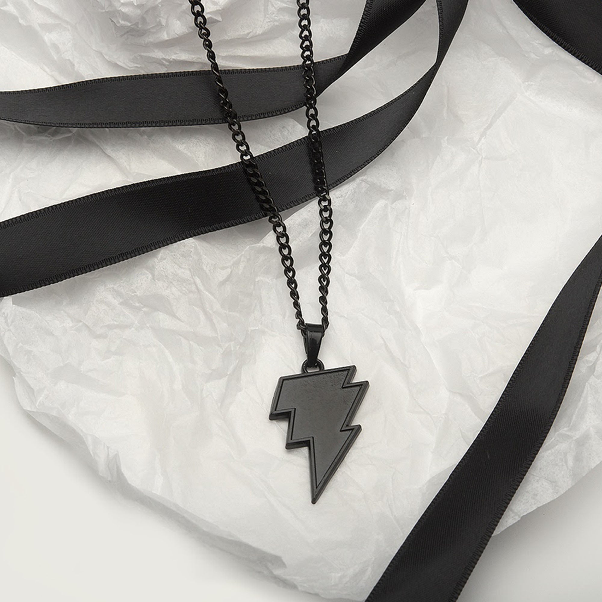 DC Comics Black Adam Black Lightning Necklace - Jewelry Brands Shop