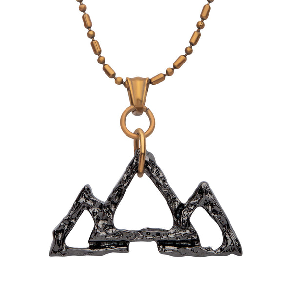 アクセサリー ArguE CultureE Triangle logo necklace dc-comics-black-adam-triple-