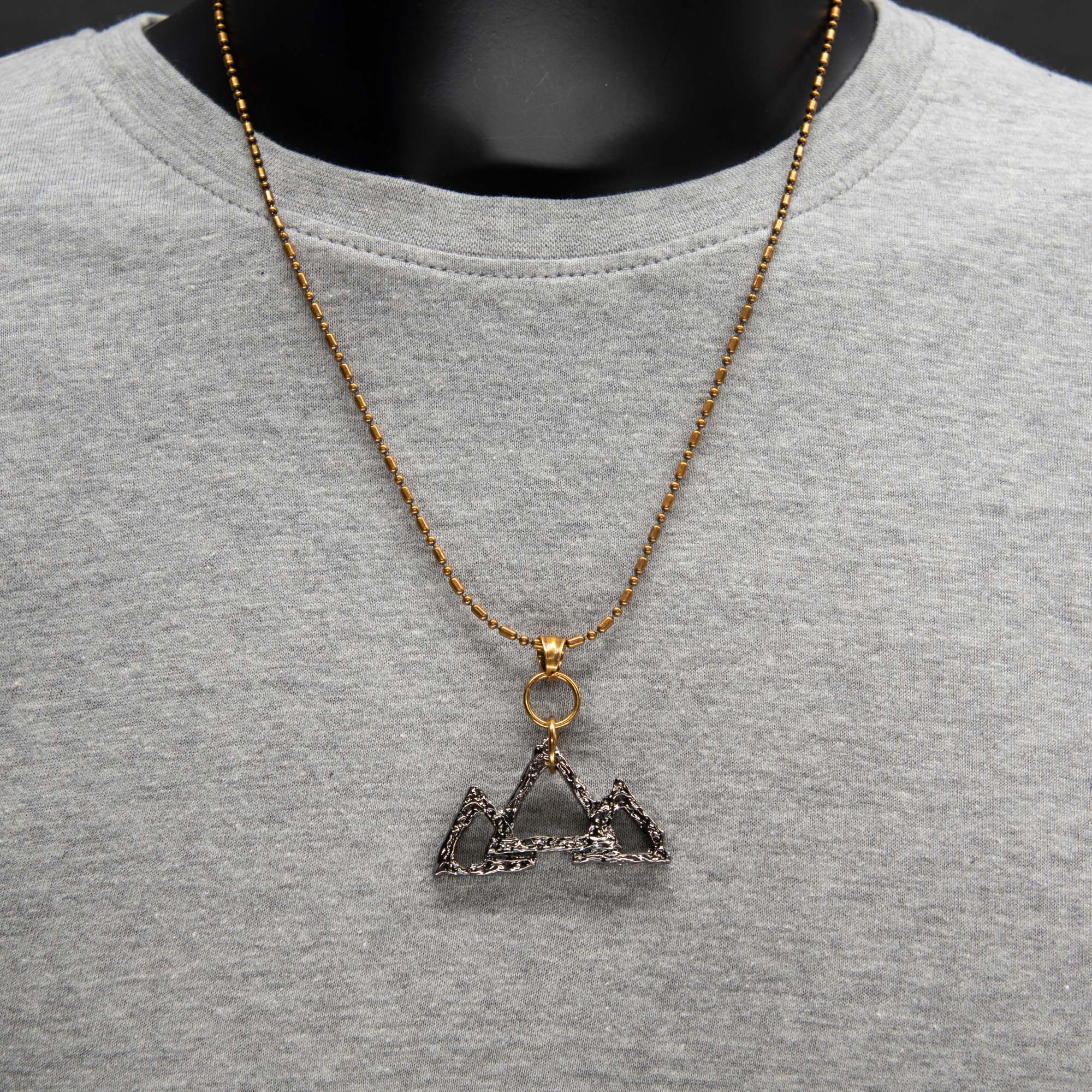 DC Comics Black Adam Triple Triangle Necklace - Jewelry Brands Shop