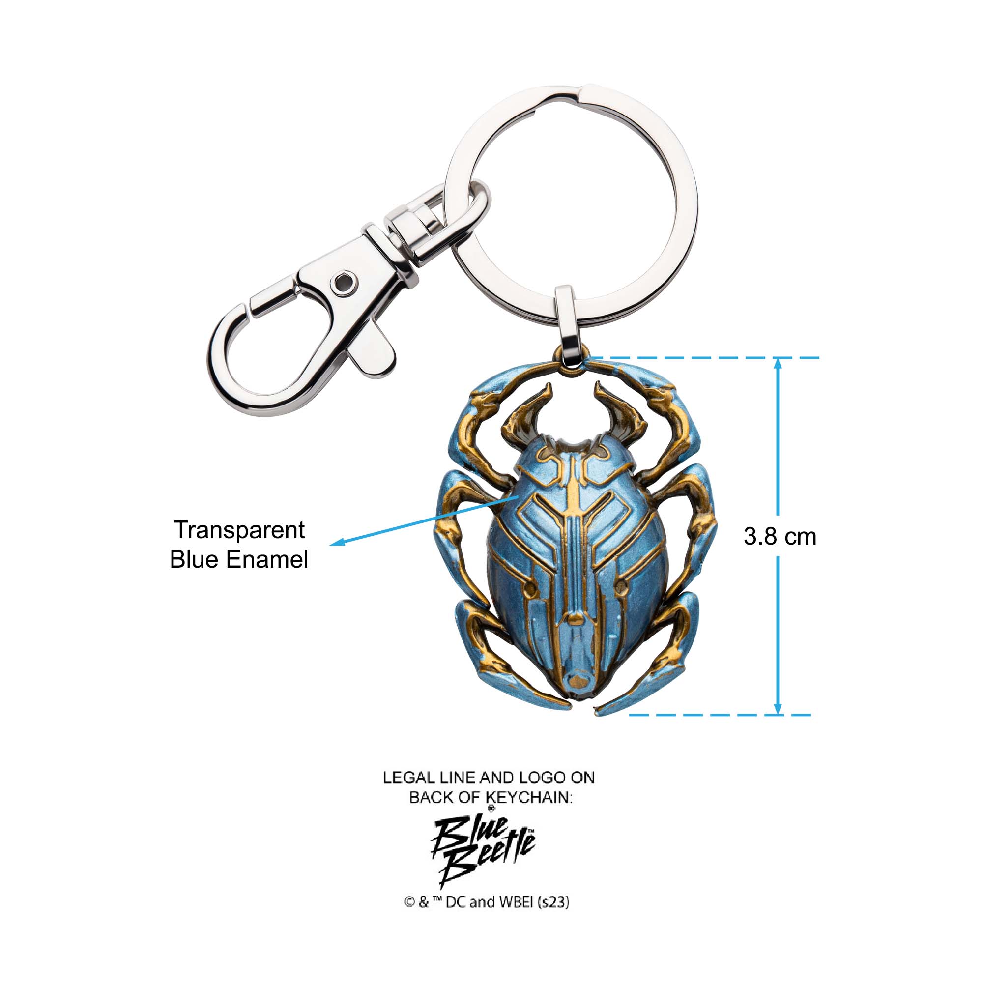 DC Comics Blue Beetle 3D Enamel Keychain - Jewelry Brands Shop