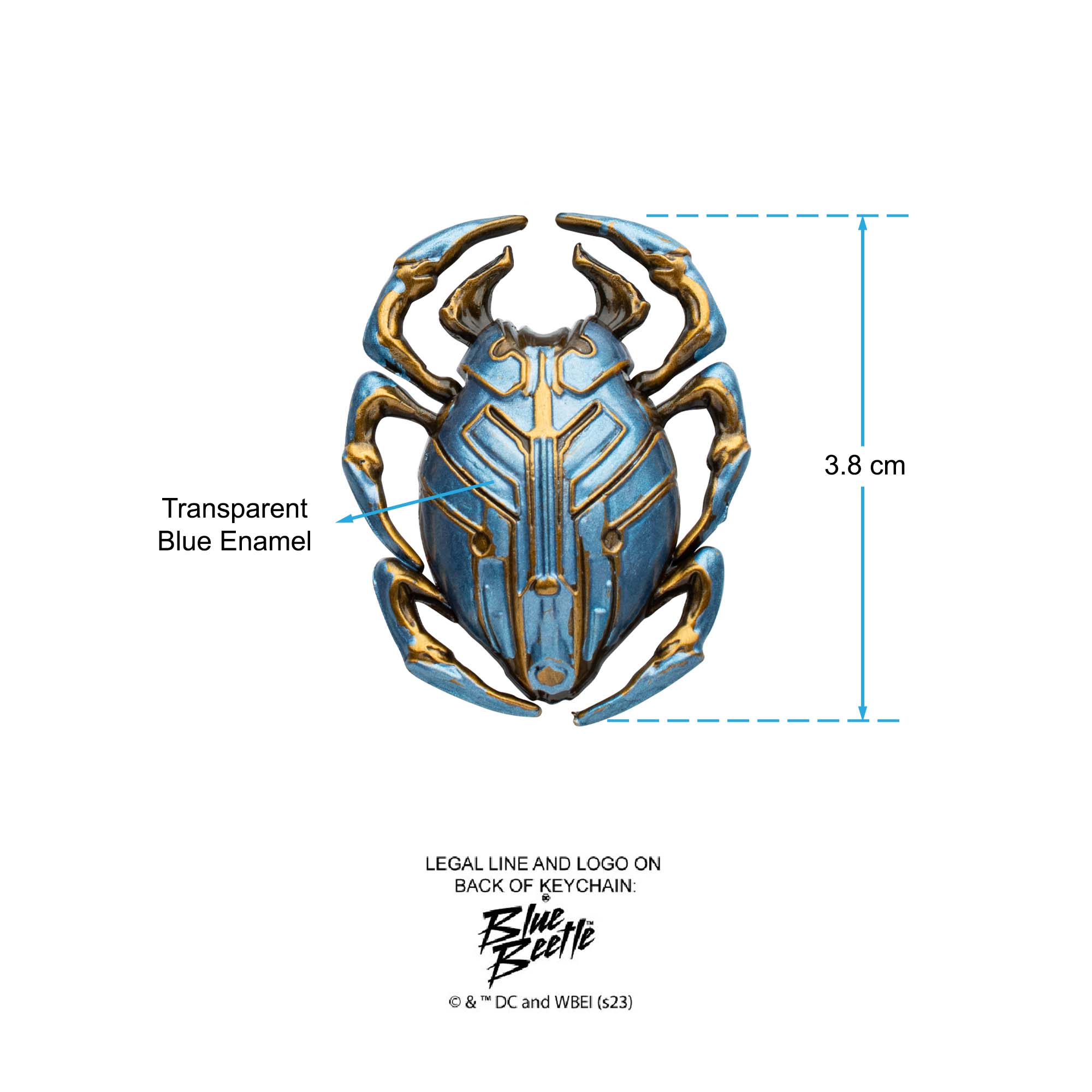 DC Comics Blue Beetle 3D Small Enamel Pin - Jewelry Brands Shop