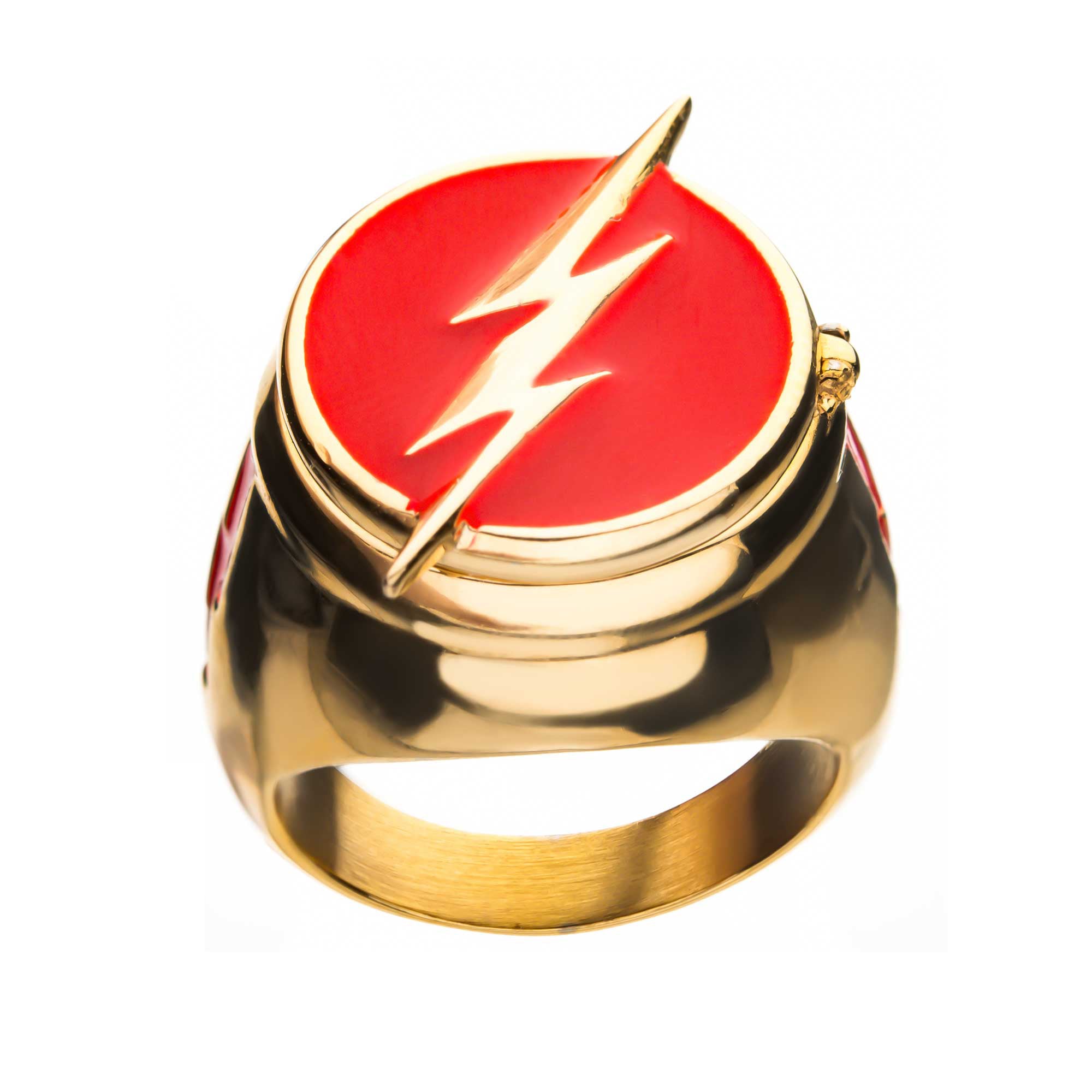 DC Comics Flash Ring with Costume Flip Lid Ring - Jewelry Brands Shop